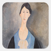 Amedeo Modigliani - Joven mujer azul