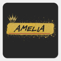 Amelia se llama Purpurina de oro
