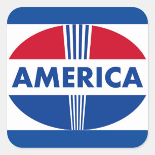 PEGATINA CUADRADA AMÉRICA