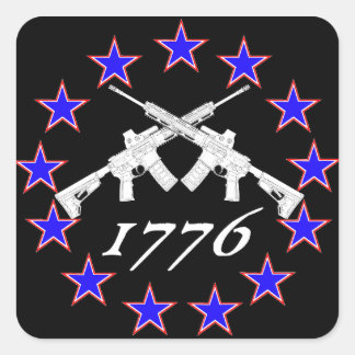 Pegatina Cuadrada América 1776