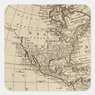 Pegatina Cuadrada América 6