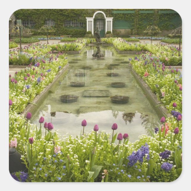 Pegatina Cuadrada América del Norte, Canadá, Columbia Británica, 4 (Anverso)