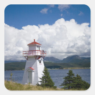 Pegatina Cuadrada América del Norte, Canadá, Terranova y