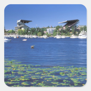 Pegatina Cuadrada América del Norte, Estados Unidos, Estado de Washi