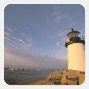 Pegatina Cuadrada América del Norte, Estados Unidos, Massachusetts, 