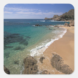 Pegatina Cuadrada América del Norte, México, Baja California Sur,