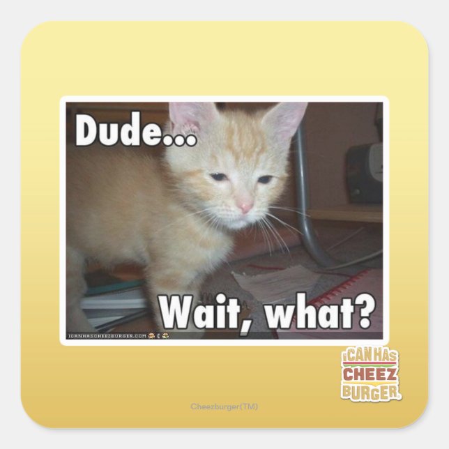 Pegatina Cuadrada Amigo (Anverso)