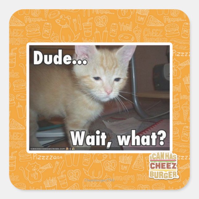 Pegatina Cuadrada Amigo (Anverso)