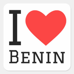 Pegatina Cuadrada Amo Benin