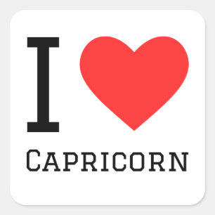 Pegatina Cuadrada Amo Capricorn