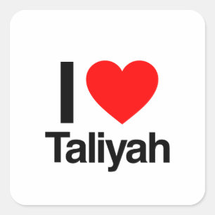 Pegatina Cuadrada amo el taliyah
