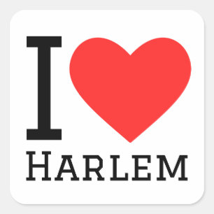Pegatina Cuadrada Amo Harlem