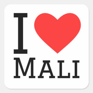 Pegatina Cuadrada Amo Mali