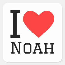 Pegatina Cuadrada Amo Noah