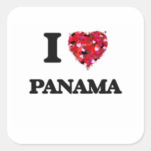 Pegatina Cuadrada Amo Panamá