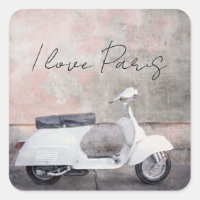 Amo París Motor Scooter Blanco