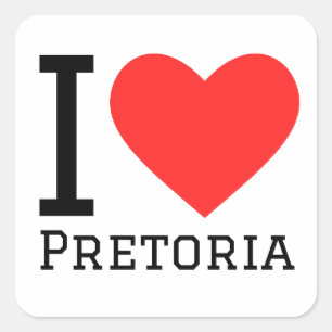 Pegatina Cuadrada Amo Pretoria