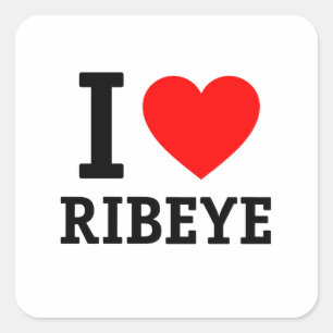 Pegatina Cuadrada Amo Ribeye