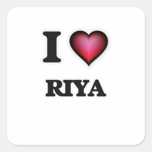 Pegatina Cuadrada Amo Riya