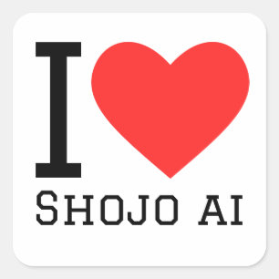 Pegatina Cuadrada Amo shojo ai