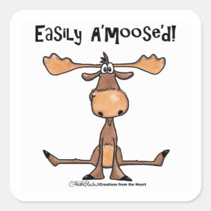 Pegatina Cuadrada A'moose d
