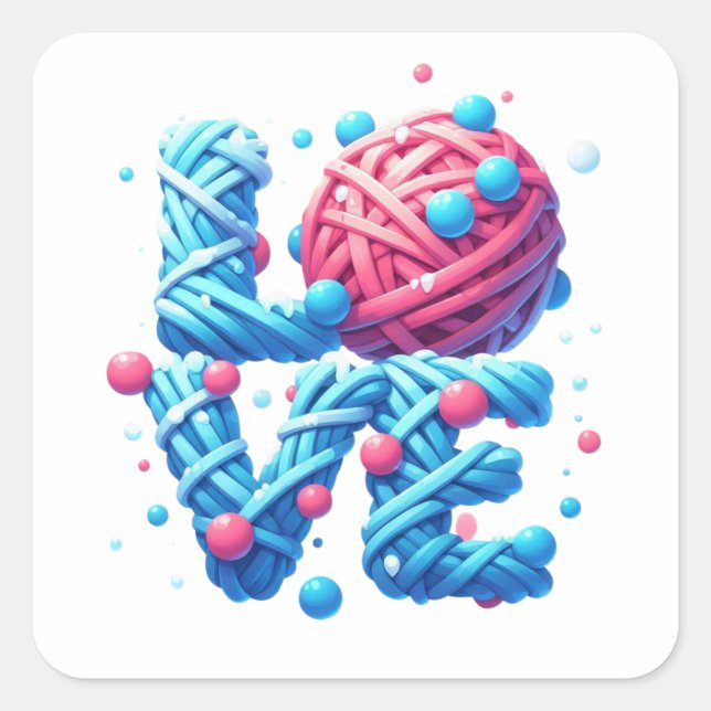 PEGATINA CUADRADA AMOR (Anverso)