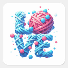 PEGATINA CUADRADA AMOR