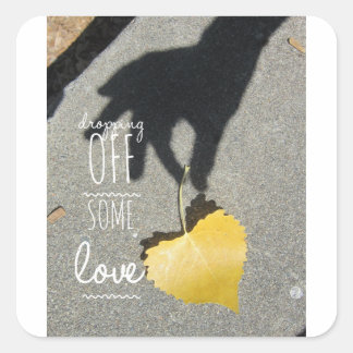Pegatina Cuadrada Amor 2