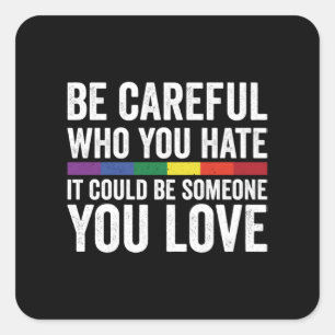 Pegatina Cuadrada Amor LGBT.........................................