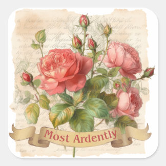 Pegatina Cuadrada AMOR - Más Astuto - Sr. Darcy