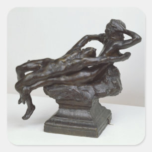 Pegatina Cuadrada Amor que huye, 1881