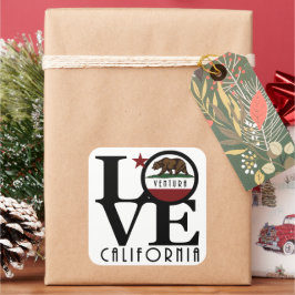 Pegatina Cuadrada AMOR Ventura California