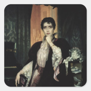 Pegatina Cuadrada Ana Karenina, 1904