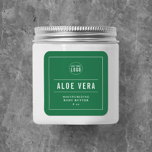 Pegatina Cuadrada Añadir el logotipo Borde blanco y colores Personal