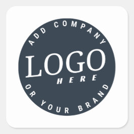 Pegatina Cuadrada Añadir el logotipo profesional
