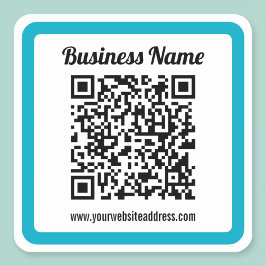 Pegatina Cuadrada Añadir la URL de cualquier sitio web y crear un có