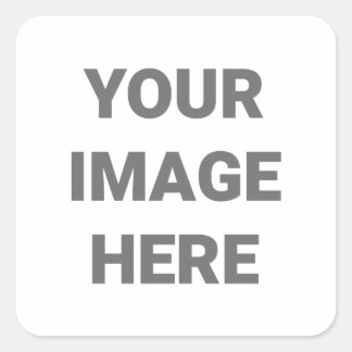 Pegatina Cuadrada Añadir su propio diseño fotográfico