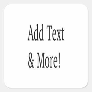Pegatina Cuadrada ¡Añadir texto y más! Personalizar Su Propio Person
