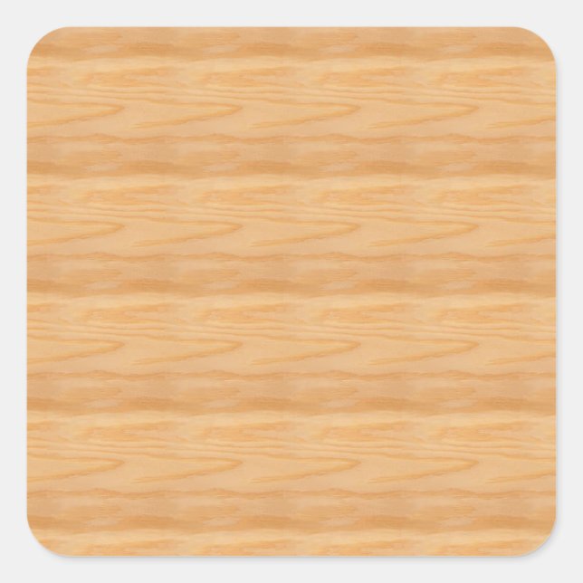 Pegatina Cuadrada Añadir un texto elegante Wood Blank Template Class (Anverso)