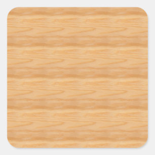 Pegatina Cuadrada Añadir un texto elegante Wood Blank Template Class