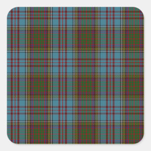 Pegatina Cuadrada Anderson Clan Family Tartan