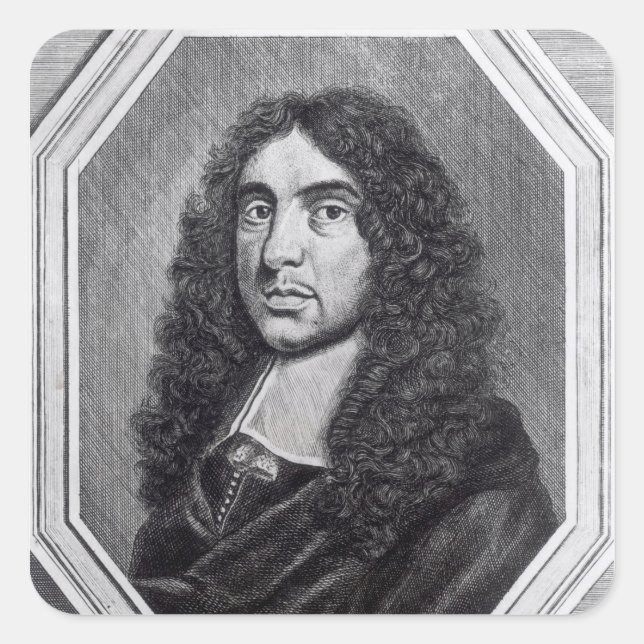 Pegatina Cuadrada Andrew Marvell (Anverso)