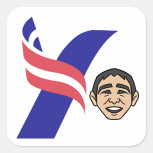 Pegatina Cuadrada Andrew Yang 2020