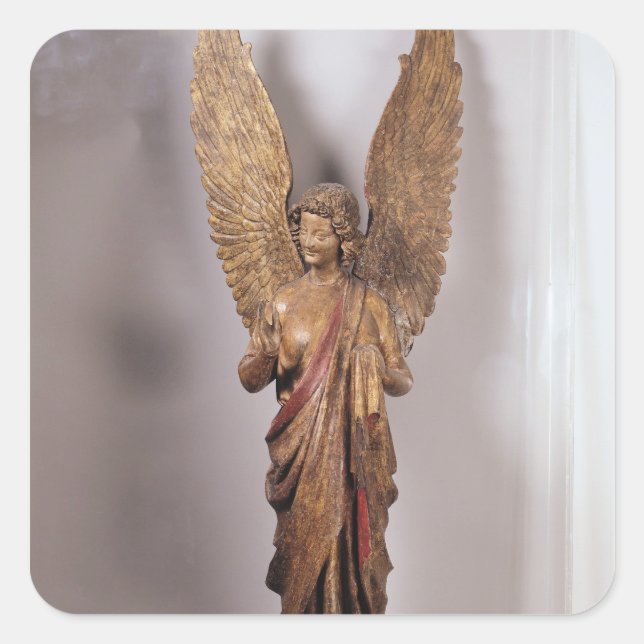 Pegatina Cuadrada Ángel, 1260-70, de la Iglesia de Saudemont (Anverso)