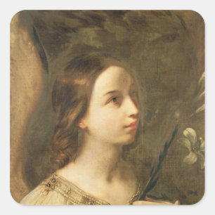 Pegatina Cuadrada Ángel de la Anunciación