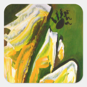 Pegatina Cuadrada Ángel de la reverencia 2010