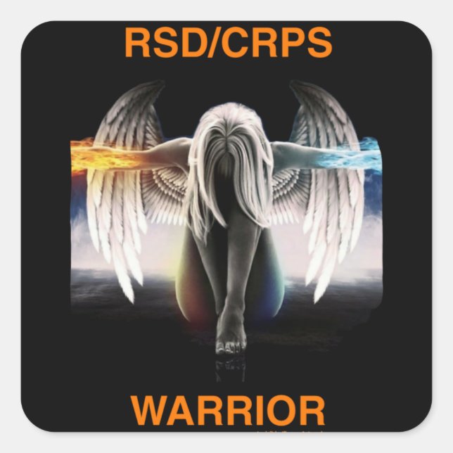 Pegatina Cuadrada Ángel...RSD/CRPS (Anverso)