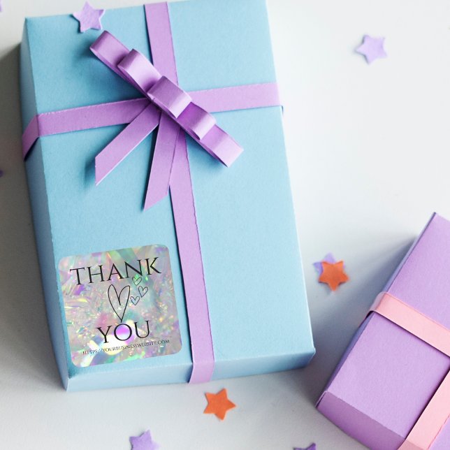 Pegatina Cuadrada Angel Tinsel irlandés Gracias Pegatinas (Subido por el creador)