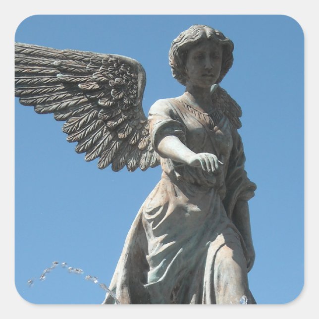 Pegatina Cuadrada Angels (Anverso)