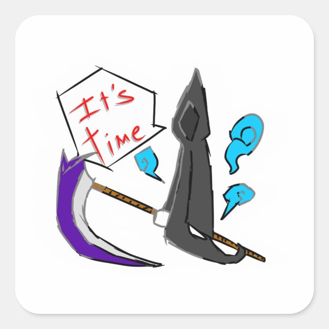 PEGATINA CUADRADA ANGLE OF DEATH  (Anverso)